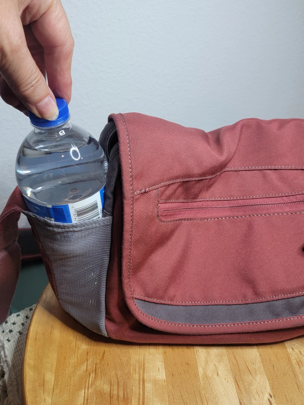 REI Rust Red and Gray Messenger/Travel Crossbody Bag